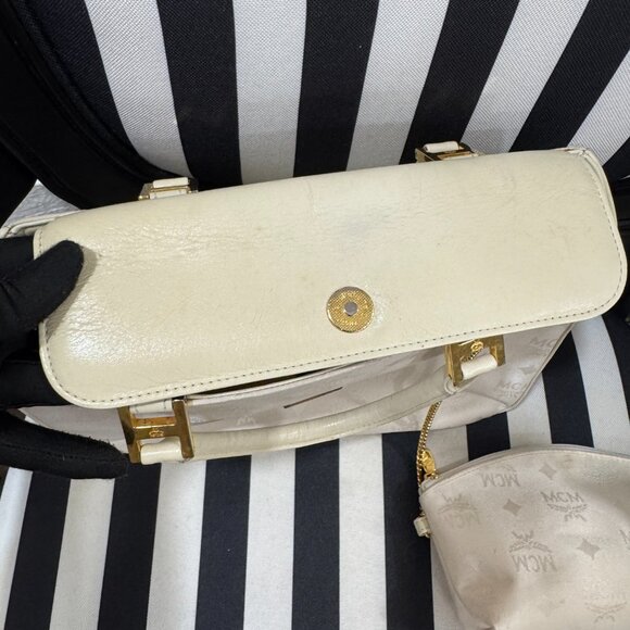 Light Beige MCM Limited Edition Nylon Bag - Picture 7 of 8